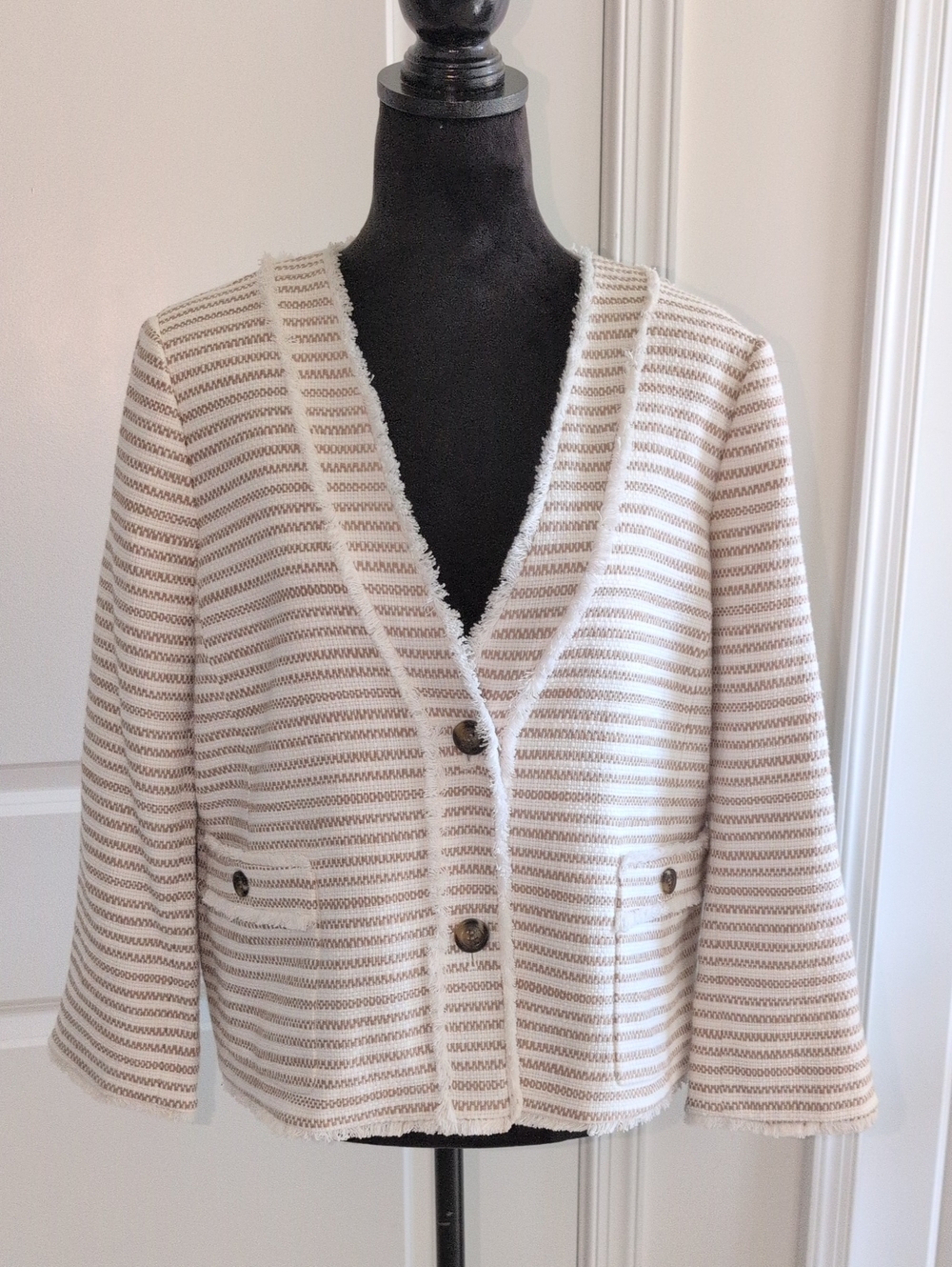 Never Worn Ann Taylor Summer Striped Jacket